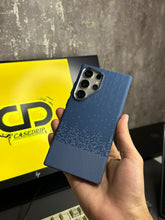 Blue Silver Dotted Luxo Carbon Magsafe Case S24/25 Ultra